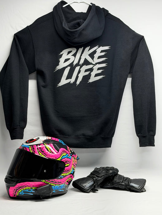 Reflective Bike Life Hoodie | Motorcycle Streetwear – FTF Racing