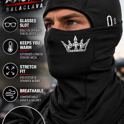 FTF Racing Motorcycle Balaclava | Under Helmet Face Mask