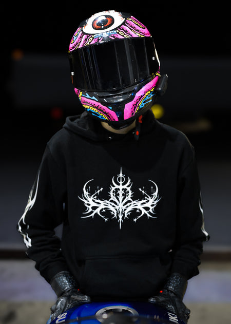 Cyber Sigil Reflective Motorcycle Hoodie – FTF Racing