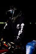 Reflective Motorcycle Hoodie – Angel Wings “Sinner Saint” Riding Hoodie | Night Visibility Streetwear