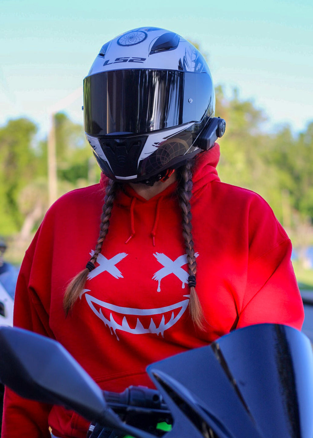 Reflective Smiley Hoodie - Light Up Graphic Streetwear