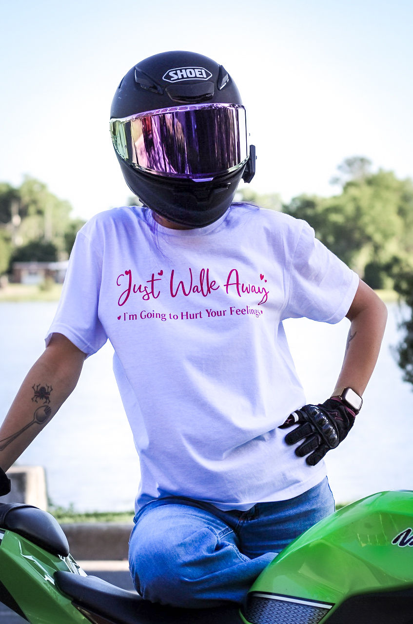 Just Walk Away T-Shirt – Funny Sarcastic T-Shirt for women | Sassy Attitude Tee