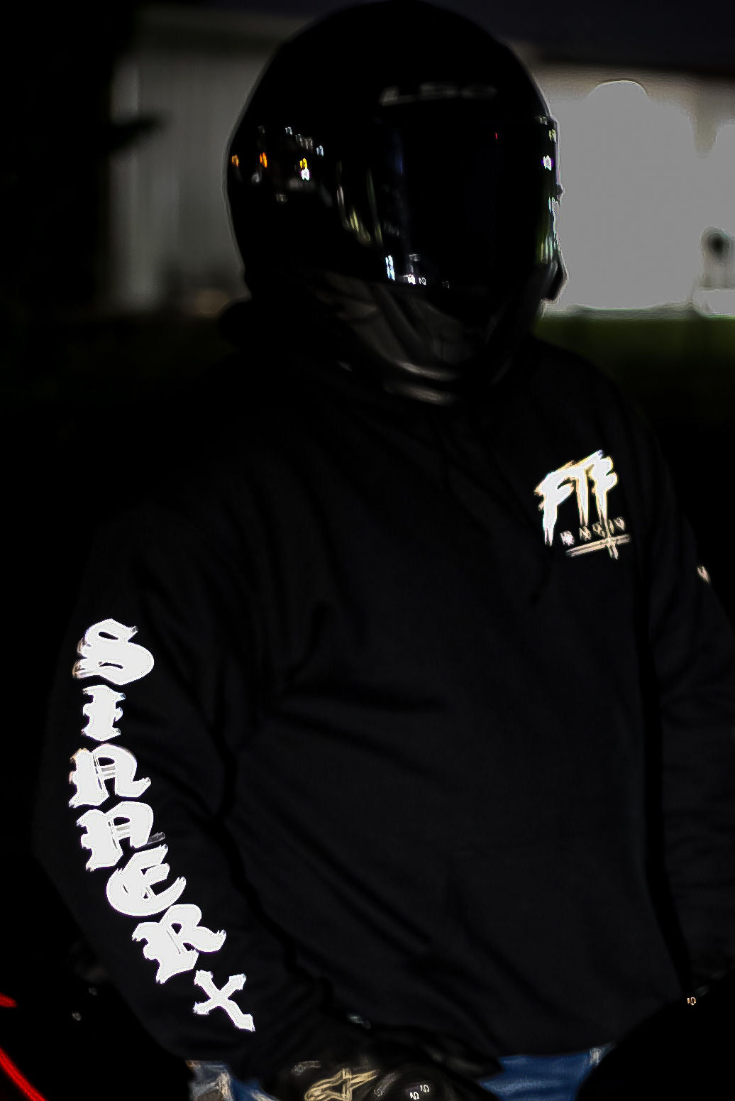 Reflective Motorcycle Hoodie – Angel Wings “Sinner Saint” Riding Hoodie | Night Visibility Streetwear