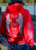 Reflective Biker Hoodie – Faith Over Fear Motorcycle Riding Hoodie