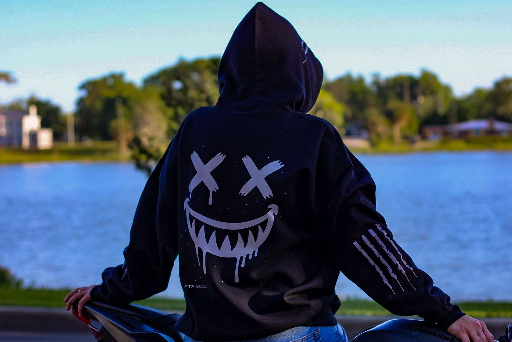 Reflective Smiley Hoodie - Light Up Graphic Streetwear