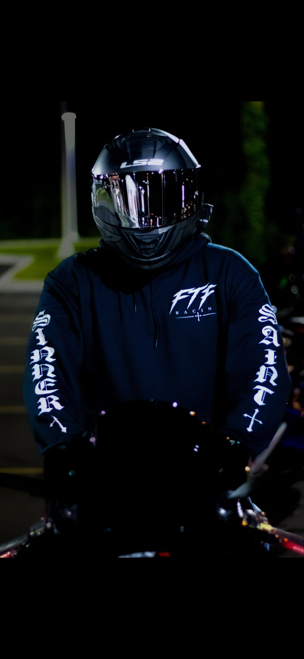 Reflective Motorcycle Hoodie – Angel Wings “Sinner Saint” Riding Hoodie | Night Visibility Streetwear