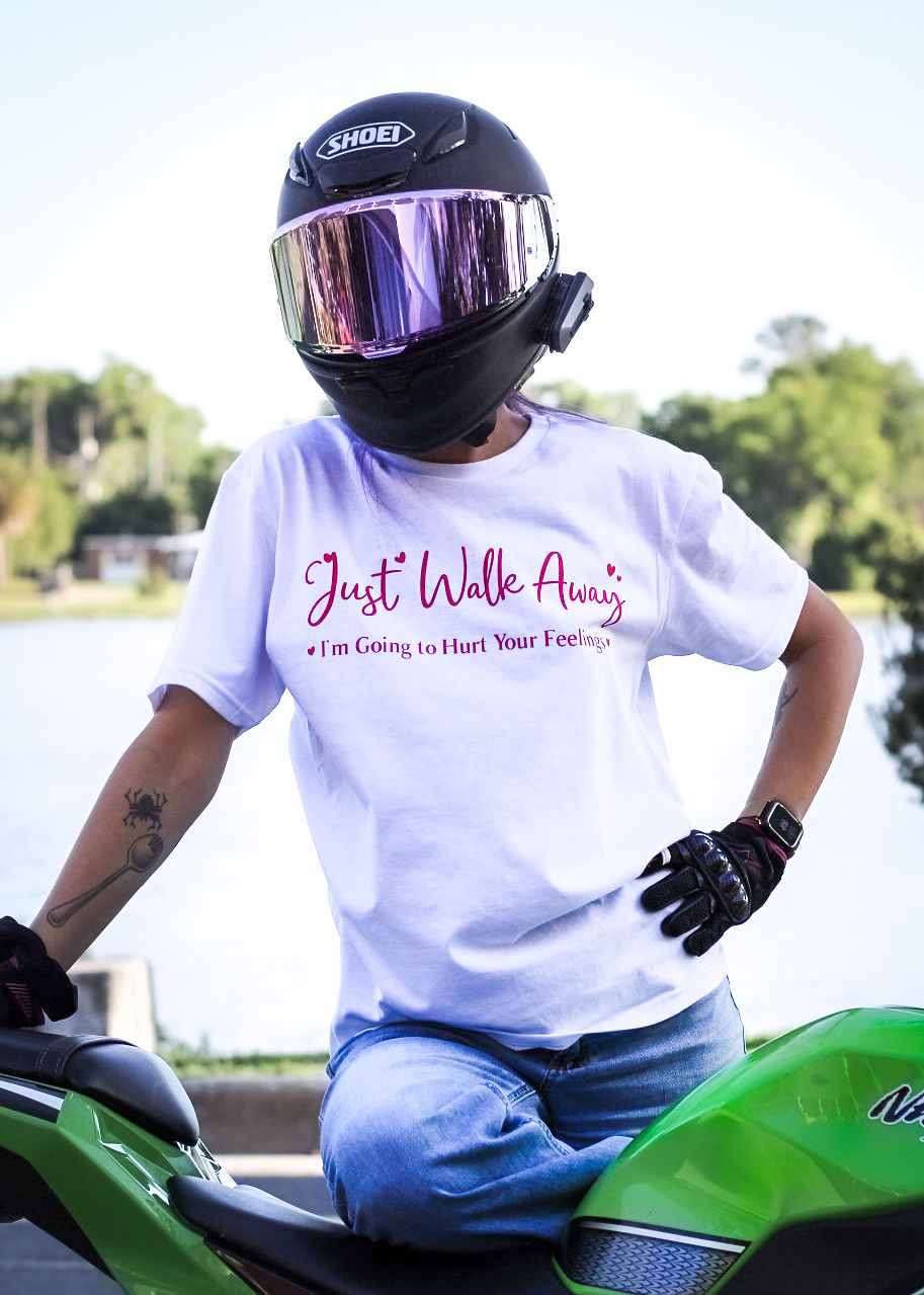 Just Walk Away T-Shirt – Funny Sarcastic T-Shirt for women | Sassy Attitude Tee
