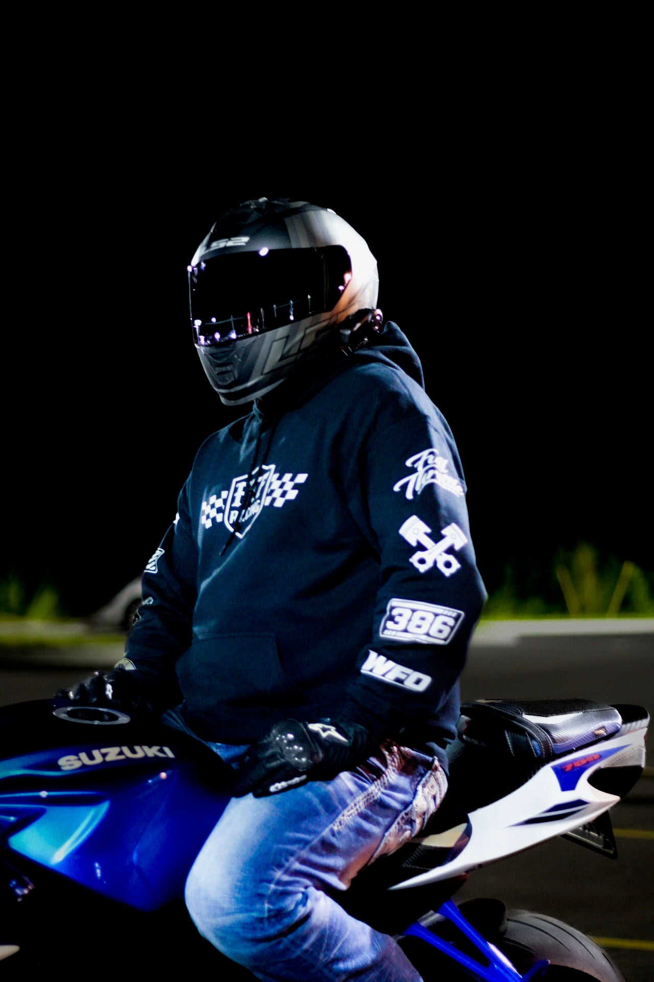 Reflective Motorcycle Hoodie – Night Visibility Riding Gear | FTF Racing