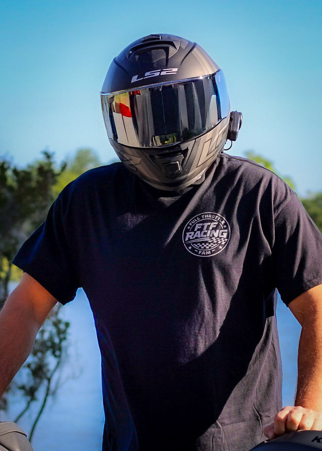 Reflective FTF Racing T-Shirt – Night Visibility Motorcycle Shirt – High Visibility Rider T