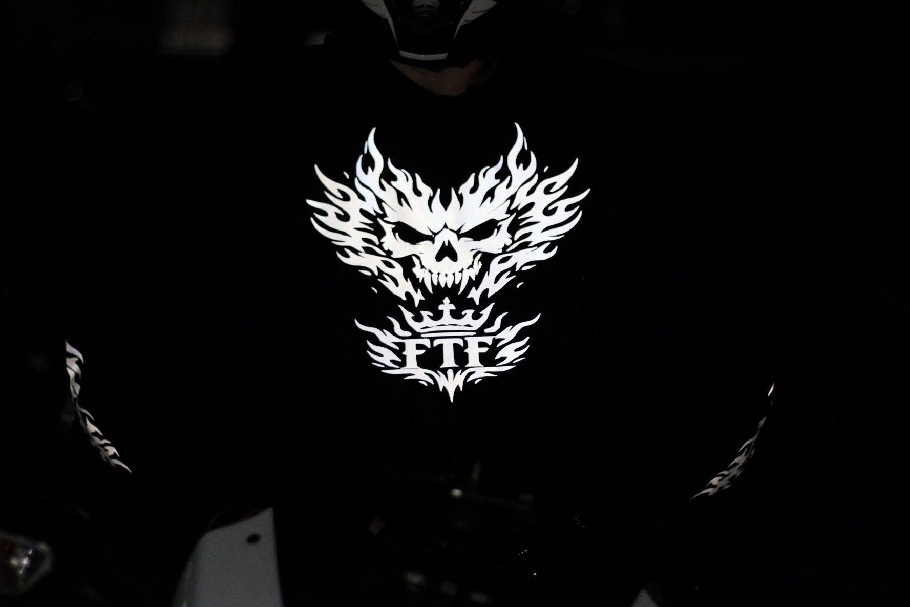 Reflective Skeleton Biker Hoodie – Night Riding gear | FTF Racing