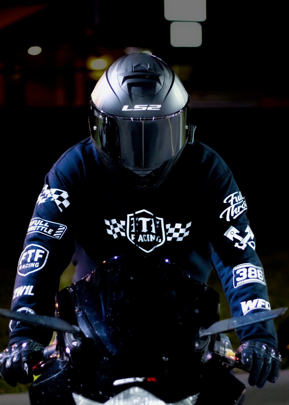 Reflective Motorcycle Hoodie – Night Visibility Riding Gear | FTF Racing