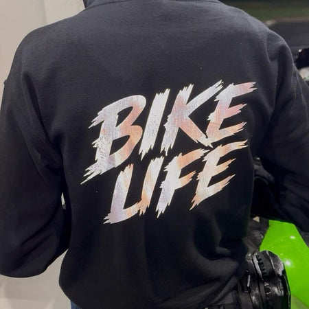 Reflective Bike Life Hoodie | Motorcycle Streetwear – FTF Racing