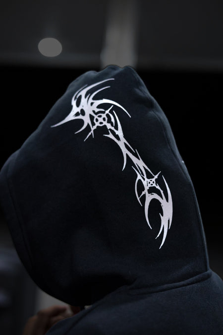 Cyber Sigil Reflective Motorcycle Hoodie – FTF Racing