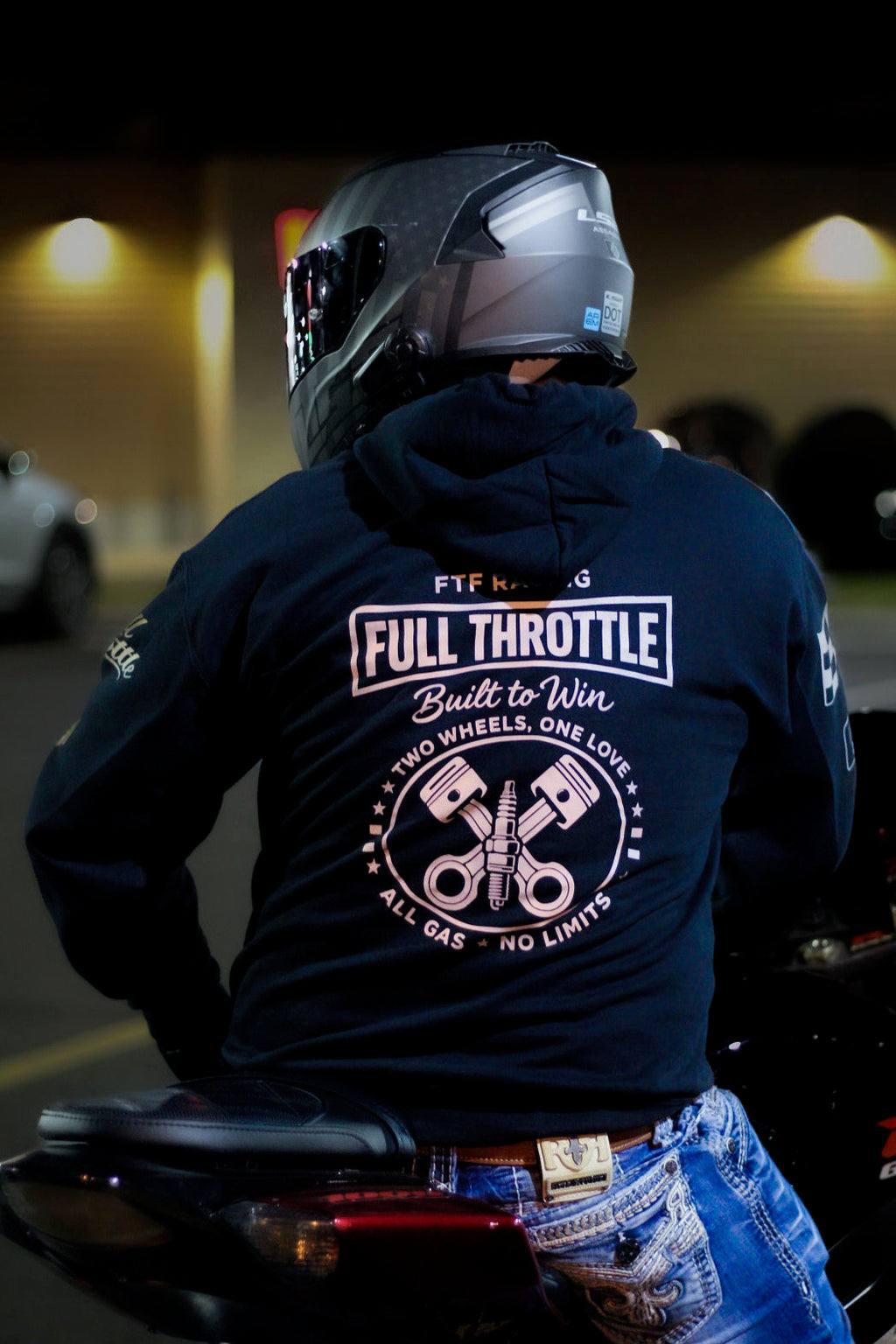 Reflective Motorcycle Hoodie – Night Visibility Riding Gear | FTF Racing