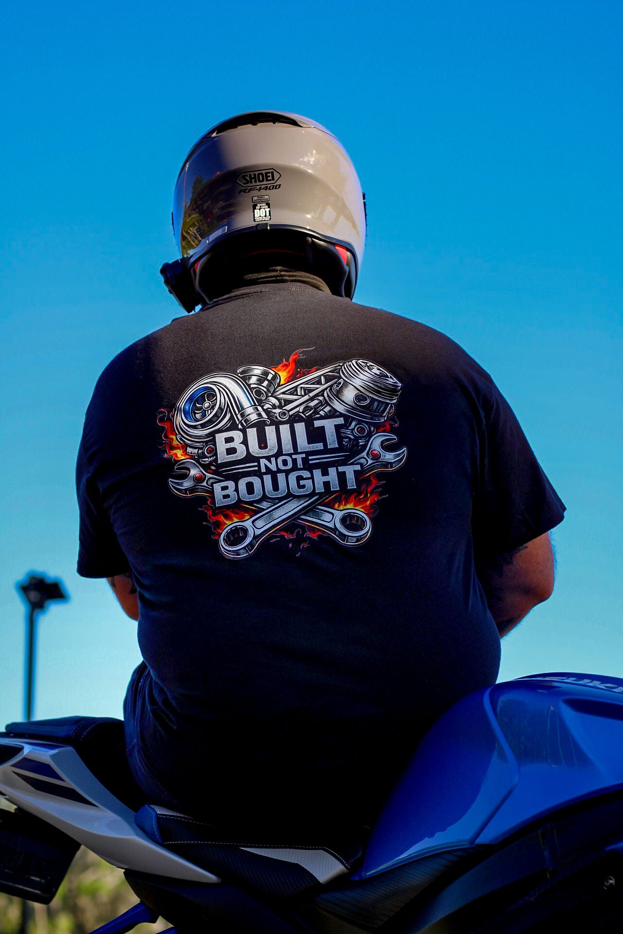 Built Not Bought T-Shirt - Turbo Engine Graphic Tee for Mechanics & Car Enthusiast