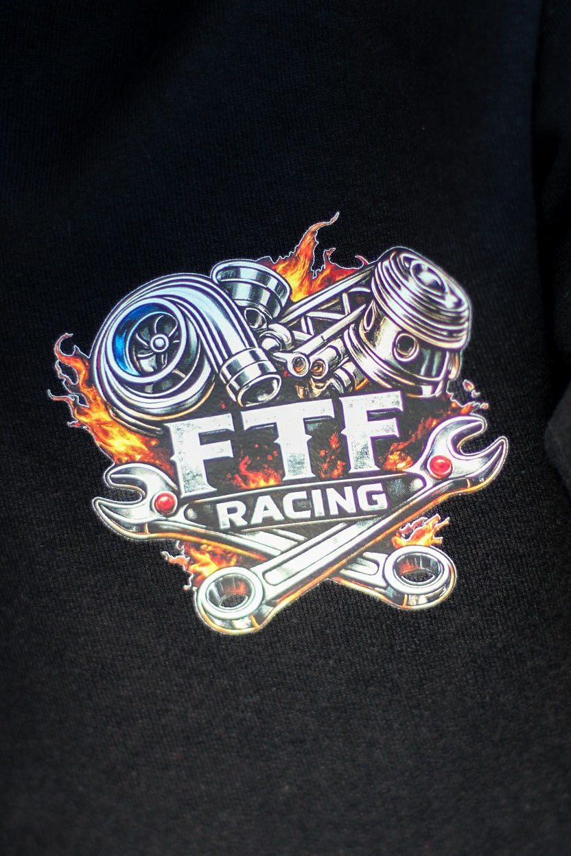 Flame Speedometer Hoodie - Biker Streetwear Hoodie with Fire Graphic